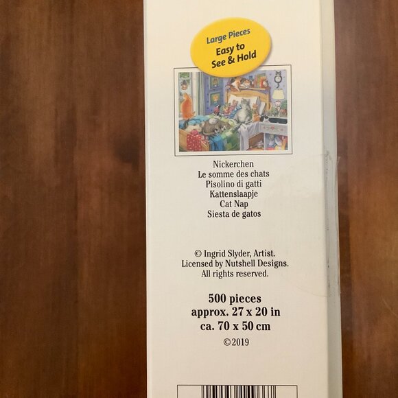 Ravensburger 500 Piece Jigsaw Puzzle "Cat Nap" - Picture 2 of 2